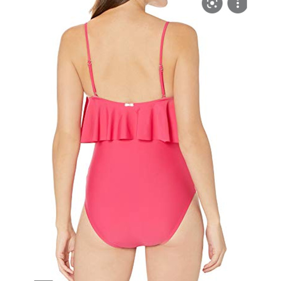 Tommy Hilfiger Flutter One Piece Swimsuit Women's Swimsuit Pink 10 NWT - Picture 3 of 3